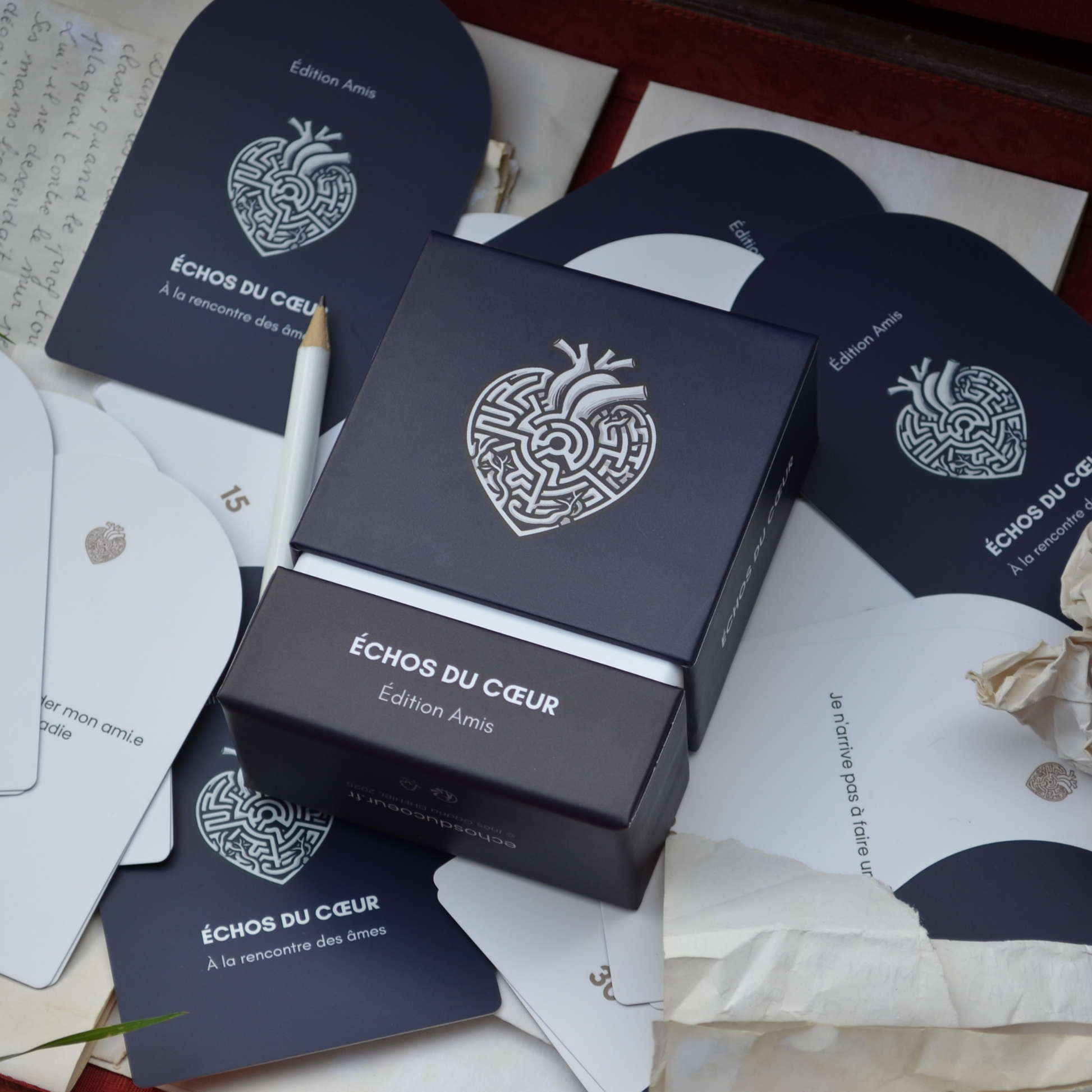 Echos du Cœur le jeu carte cartes jeu société societe echos du coeur boite boîte carte cartes